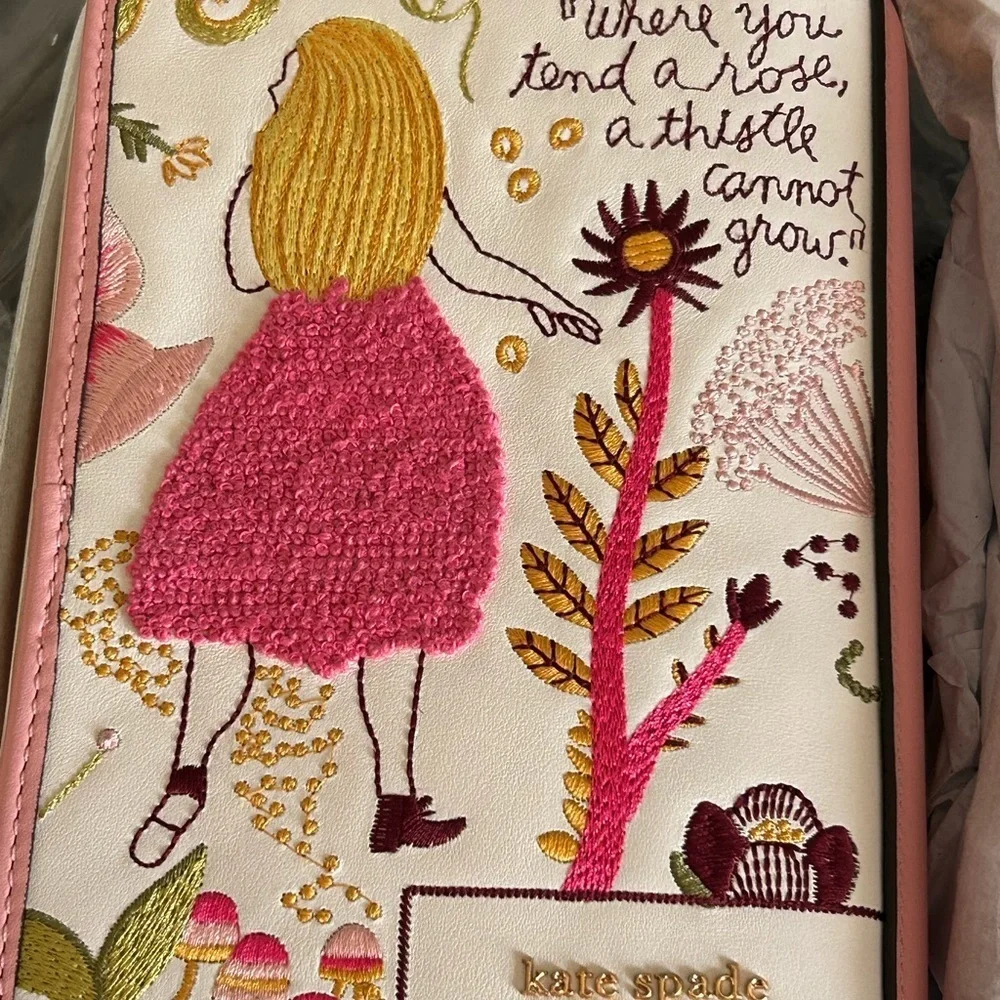 NWT - Kate Spade Secret Garden Embroidered Bag